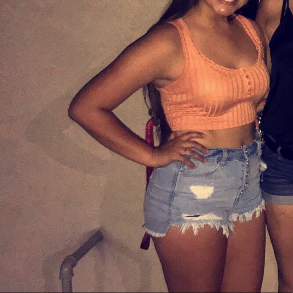 Orange Crop Top